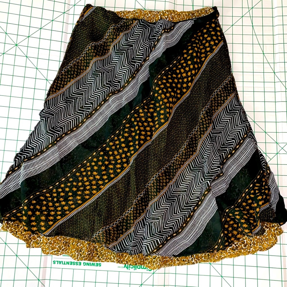 Layered Print Skirt
